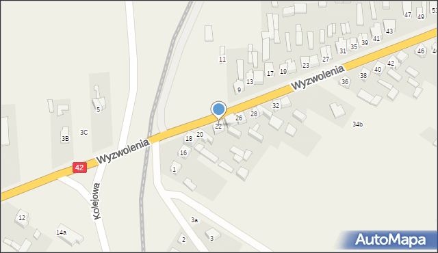 Trębaczew, Wyzwolenia, 22, mapa Trębaczew