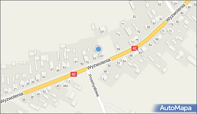 Trębaczew, Wyzwolenia, 65, mapa Trębaczew