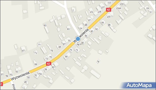 Trębaczew, Wyzwolenia, 76, mapa Trębaczew