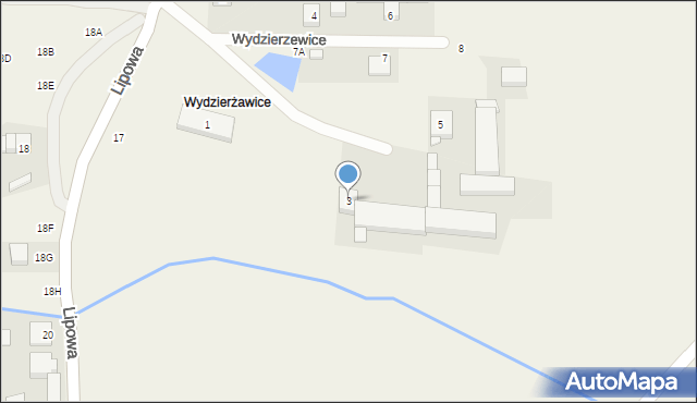 Trzek, Wydzierzewice, 3, mapa Trzek