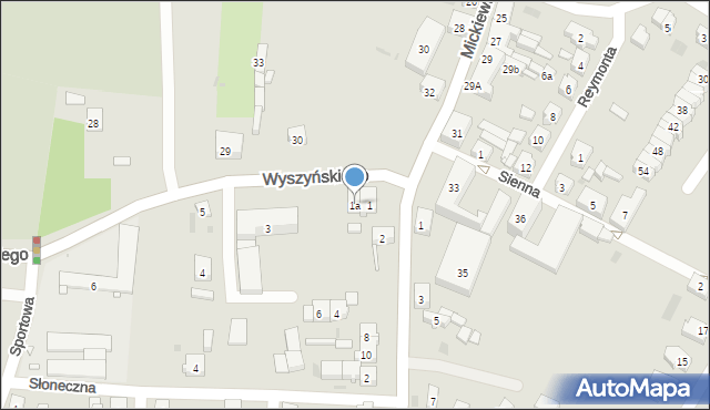 Trzemeszno, Wyszyńskiego Stefana, ks. kard., 1a, mapa Trzemeszno