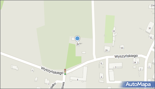 Trzemeszno, Wyszyńskiego Stefana, ks. kard., 28, mapa Trzemeszno