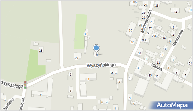 Trzemeszno, Wyszyńskiego Stefana, ks. kard., 30, mapa Trzemeszno