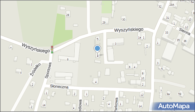 Trzemeszno, Wyszyńskiego Stefana, ks. kard., 4, mapa Trzemeszno