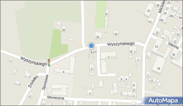 Trzemeszno, Wyszyńskiego Stefana, ks. kard., 5, mapa Trzemeszno