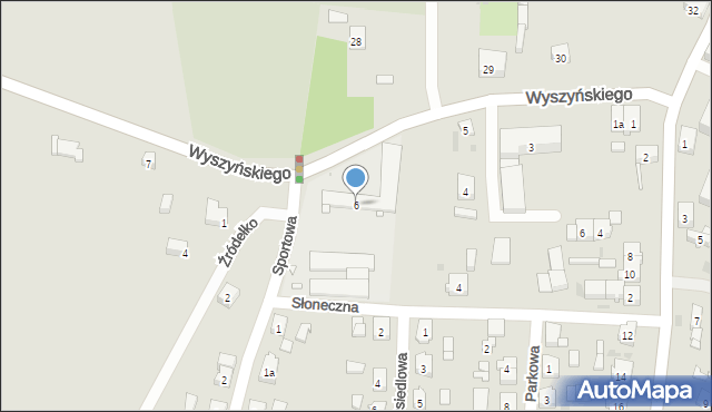 Trzemeszno, Wyszyńskiego Stefana, ks. kard., 6, mapa Trzemeszno