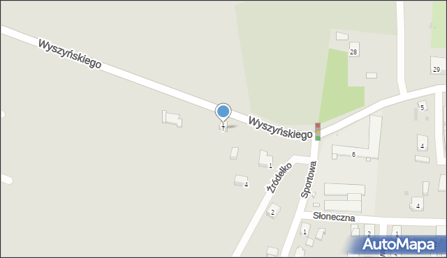 Trzemeszno, Wyszyńskiego Stefana, ks. kard., 7, mapa Trzemeszno