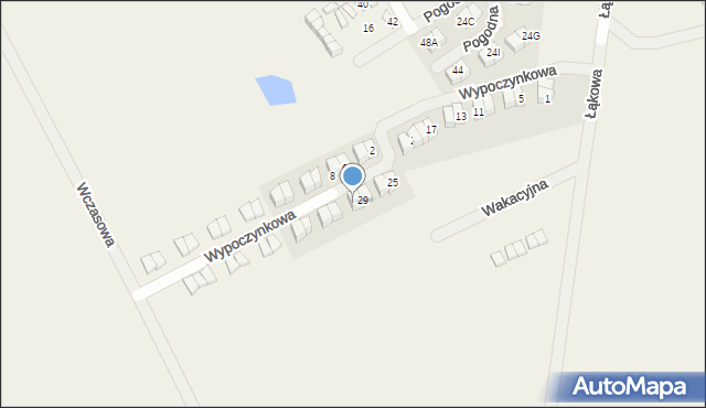 Trzęsacz, Wypoczynkowa, 31, mapa Trzęsacz