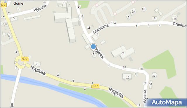 Tuchów, Wysoka, 5, mapa Tuchów