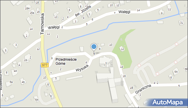 Tuchów, Wysoka, 6, mapa Tuchów