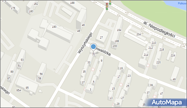 Tychy, Wyszyńskiego Stefana, ks. kard., 31, mapa Tychów