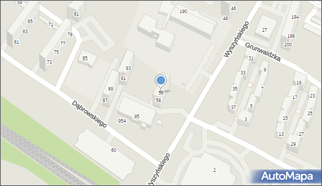 Tychy, Wyszyńskiego Stefana, ks. kard., 56, mapa Tychów