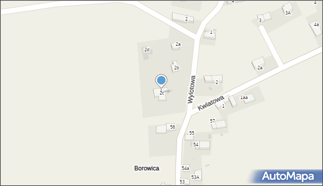 Uciechów, Wylotowa, 2c, mapa Uciechów