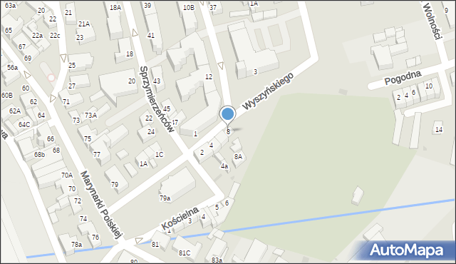 Ustka, Wyszyńskiego Stefana, ks. kard., 8, mapa Ustka