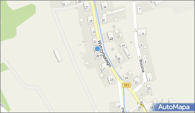 Walim, Wyszyńskiego Stefana, ks. kard., 19, mapa Walim