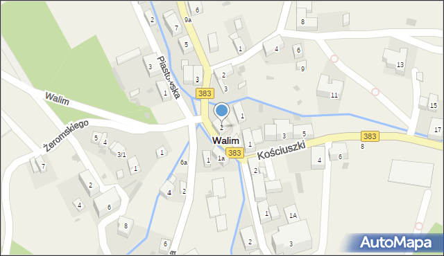 Walim, Wyszyńskiego Stefana, ks. kard., 2, mapa Walim