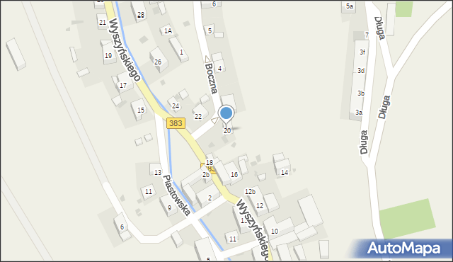 Walim, Wyszyńskiego Stefana, ks. kard., 20, mapa Walim
