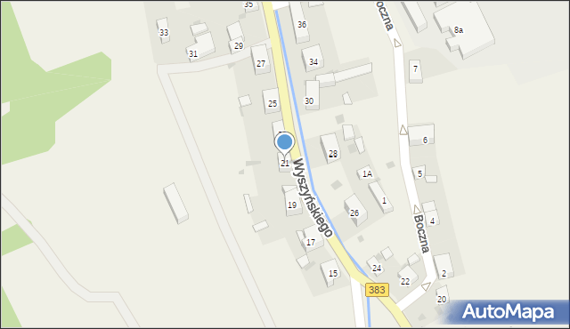 Walim, Wyszyńskiego Stefana, ks. kard., 21, mapa Walim