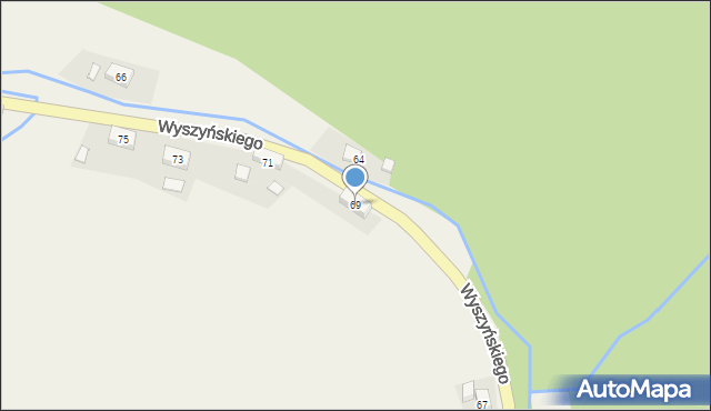 Walim, Wyszyńskiego Stefana, ks. kard., 69, mapa Walim