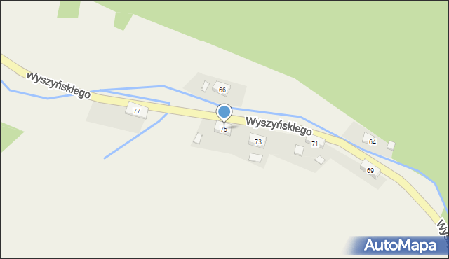 Walim, Wyszyńskiego Stefana, ks. kard., 75, mapa Walim