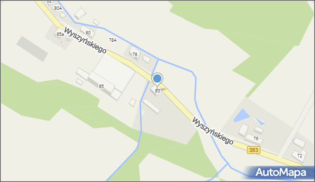 Walim, Wyszyńskiego Stefana, ks. kard., 83, mapa Walim