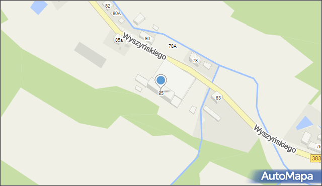 Walim, Wyszyńskiego Stefana, ks. kard., 85, mapa Walim