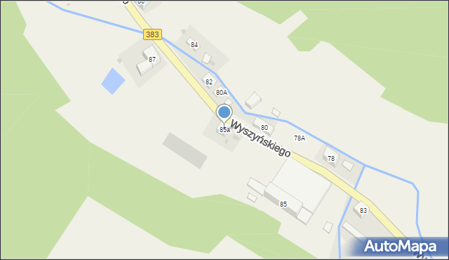 Walim, Wyszyńskiego Stefana, ks. kard., 85a, mapa Walim