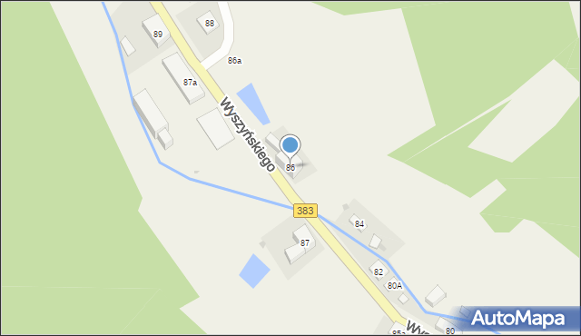 Walim, Wyszyńskiego Stefana, ks. kard., 86, mapa Walim