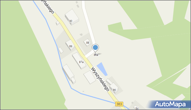 Walim, Wyszyńskiego Stefana, ks. kard., 86a, mapa Walim