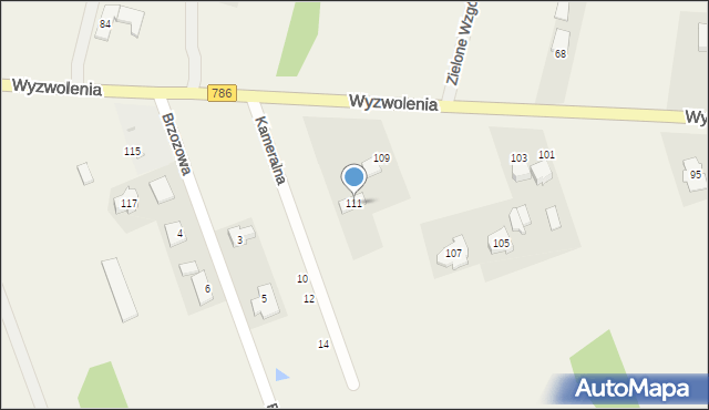 Wancerzów, Wyzwolenia, 111, mapa Wancerzów