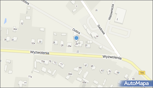 Wancerzów, Wyzwolenia, 24, mapa Wancerzów