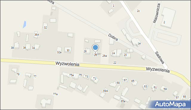 Wancerzów, Wyzwolenia, 26, mapa Wancerzów