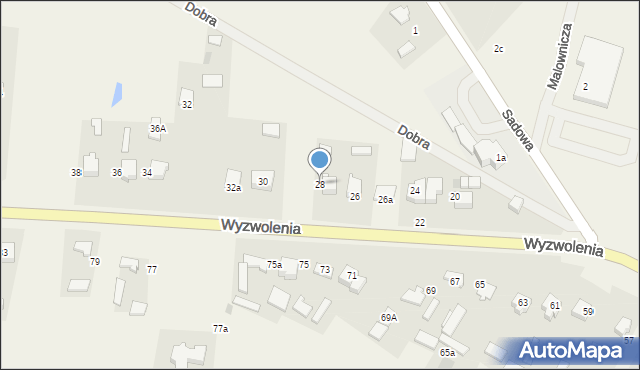 Wancerzów, Wyzwolenia, 28, mapa Wancerzów