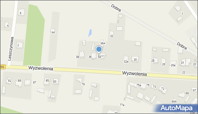 Wancerzów, Wyzwolenia, 34, mapa Wancerzów