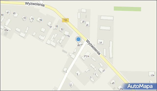 Wancerzów, Wyzwolenia, 49, mapa Wancerzów