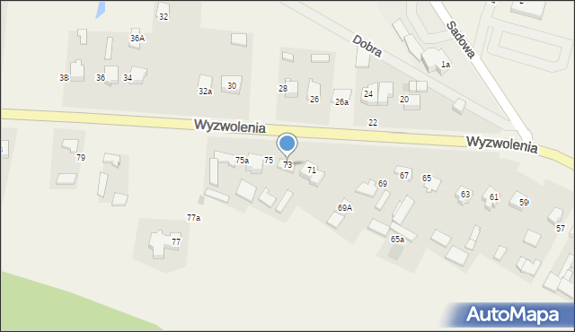 Wancerzów, Wyzwolenia, 73, mapa Wancerzów