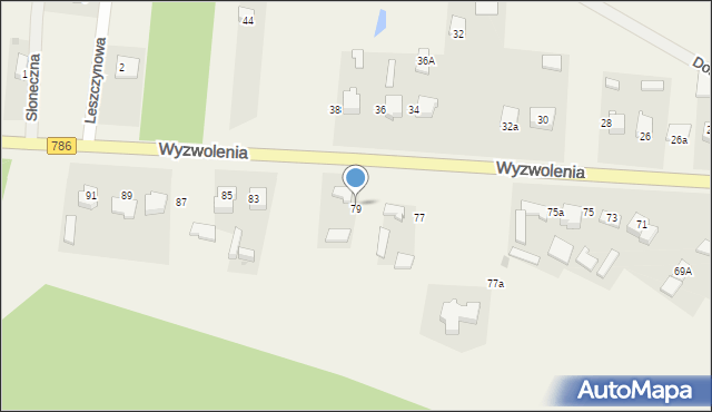 Wancerzów, Wyzwolenia, 79, mapa Wancerzów