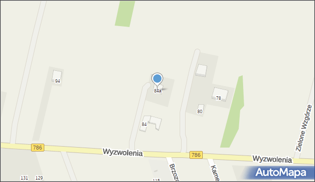 Wancerzów, Wyzwolenia, 84a, mapa Wancerzów