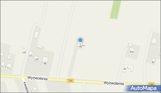 Wancerzów, Wyzwolenia, 94, mapa Wancerzów