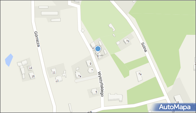 Wapno, Wyszyńskiego Stefana, ks. kard., 6, mapa Wapno