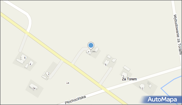 Warlubie, Wybudowanie za Torami, 1, mapa Warlubie