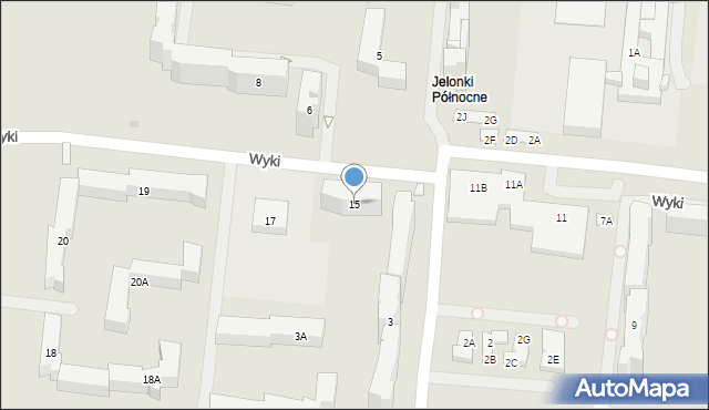 Warszawa, Wyki Kazimierza, 15, mapa Warszawy