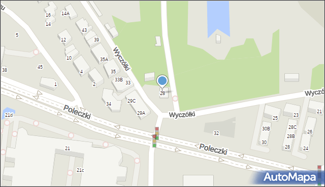 Warszawa, Wyczółki, 28, mapa Warszawy