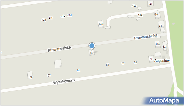 Warszawa, Wyszkowska, 63, mapa Warszawy