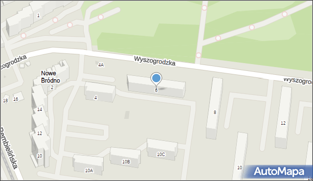 Warszawa, Wyszogrodzka, 6, mapa Warszawy