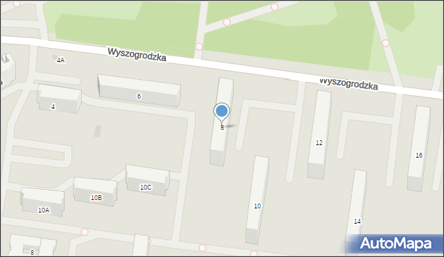 Warszawa, Wyszogrodzka, 8, mapa Warszawy