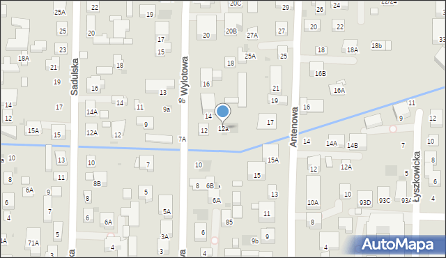 Warszawa, Wylotowa, 12a, mapa Warszawy