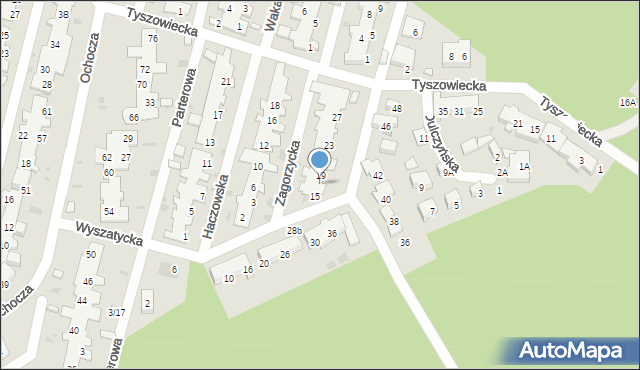 Warszawa, Wyszatycka, 17, mapa Warszawy
