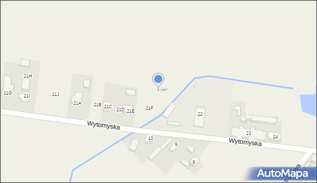 Wąsowo, Wytomyska, 21G, mapa Wąsowo