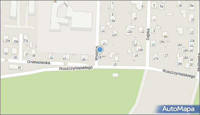 Wejherowo, Wysoka, 15, mapa Wejherowo